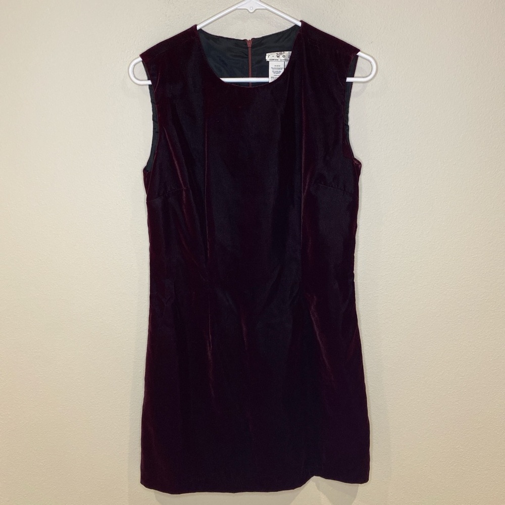 Vintage r-wear Rampage burgundy‎ velvet dress size 9
